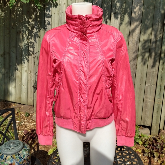 HOST PICK Size S pink 90s style windbreaker zip up coat - Picture 3 of 16